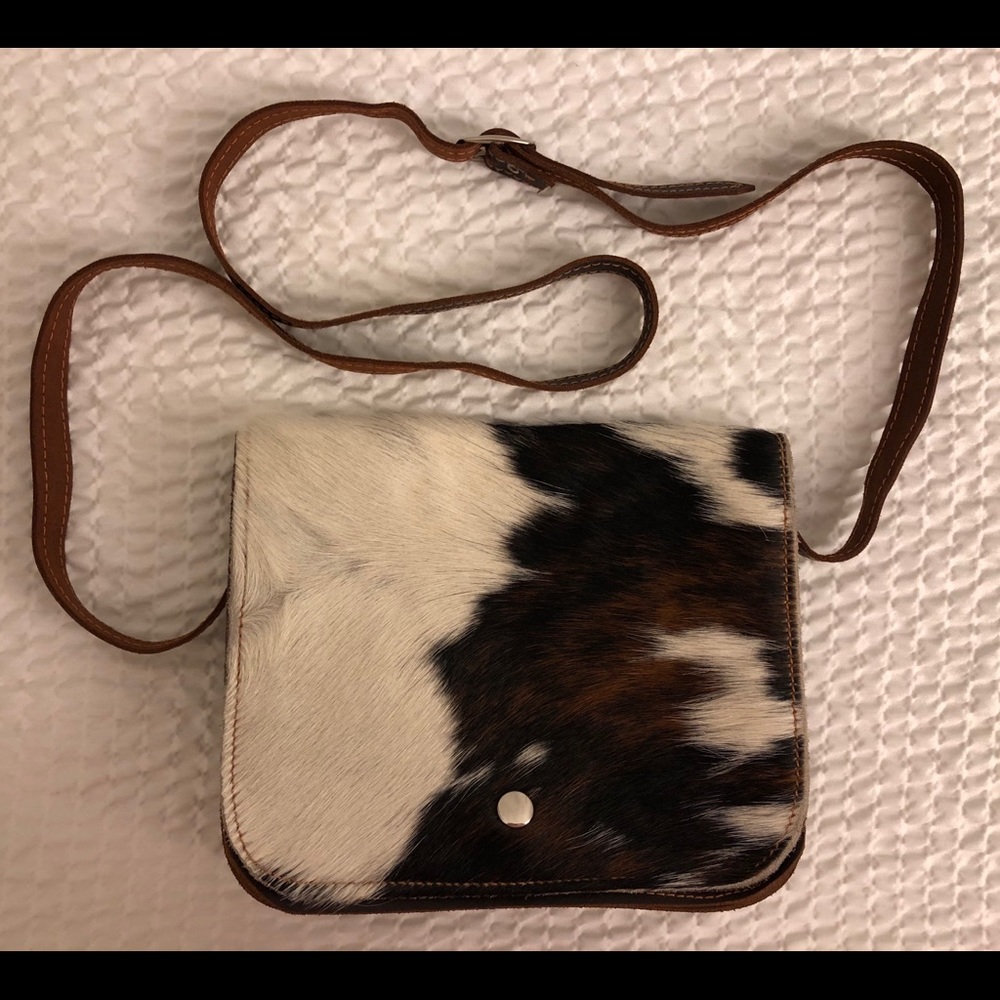 Cowhide and leather purse❣️